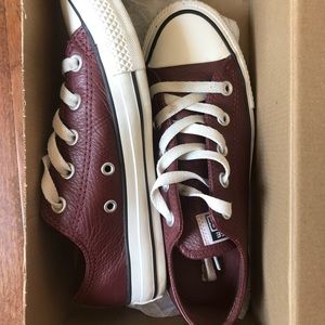 Leather Oxblood Converse Sneaker